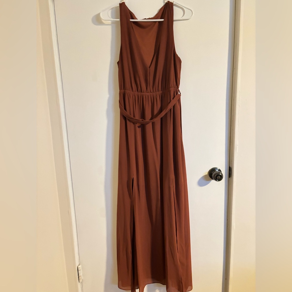 Baltic Born Hera Maxi Dress Burnt Orange Bridesmaid Dress